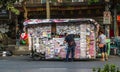 TAILAND, BANGKOK Ã¢â¬â MARCH 3, 2015: Asia street life, man buys a newspaper at the newsstand